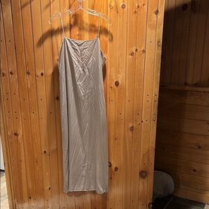 New THEORY abbot silk slip dress